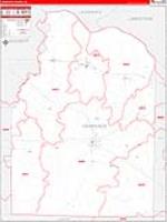 Lawrence, Al Carrier Route Wall Map