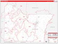 Lawrence, Ar Carrier Route Wall Map