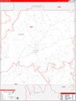 Leake, Ms Carrier Route Wall Map