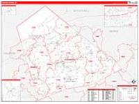 Lebanon, Pa Carrier Route Wall Map