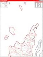 Leelanau, Mi Carrier Route Wall Map