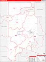 Leflore, Ms Carrier Route Wall Map