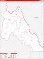 Lemhi, Id Carrier Route Wall Map