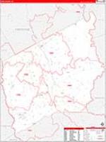 Leon, Tx Carrier Route Wall Map