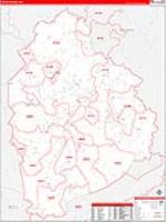 Leslie, Ky Carrier Route Wall Map