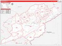 Letcher, Ky Carrier Route Wall Map