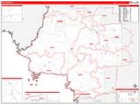 Levy, Fl Carrier Route Wall Map