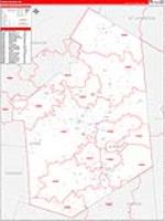 Lewis, Ny Carrier Route Wall Map