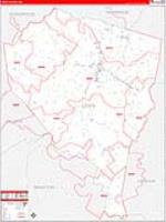 Lewis, Wv Carrier Route Wall Map