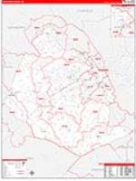 Lexington, Sc Carrier Route Wall Map