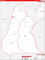 Liberty, Fl Carrier Route Wall Map