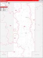 Liberty, Mt Carrier Route Wall Map