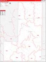 Lincoln, Co Carrier Route Wall Map