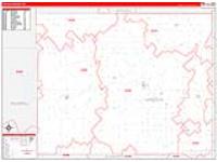 Lincoln, Ks Carrier Route Wall Map