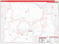 Lincoln Parish (), La Carrier Route Wall Map