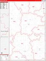 Lincoln, Mn Carrier Route Wall Map