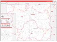 Lincoln, Ms Carrier Route Wall Map