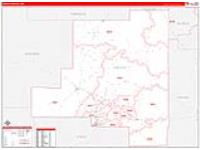 Lincoln, Nm Carrier Route Wall Map