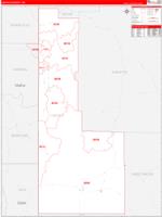 Lincoln, Wy Wall Map Zip Code