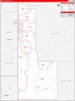 Lincoln, Wy Carrier Route Wall Map