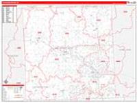 Livingston, Mi Carrier Route Wall Map