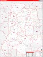 Livingston, Ny Carrier Route Wall Map