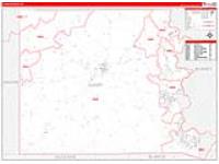 Llano, Tx Carrier Route Wall Map