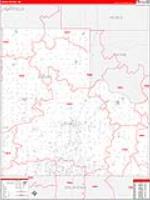 Logan, Ok Carrier Route Wall Map