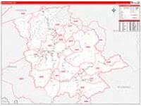 Logan, Wv Carrier Route Wall Map