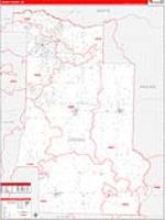 Lonoke, Ar Carrier Route Wall Map