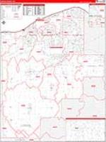 Lorain, Oh Carrier Route Wall Map
