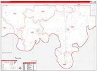 Love, Ok Carrier Route Wall Map