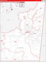 Lowndes, Ms Carrier Route Wall Map