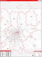 Lubbock, Tx Carrier Route Wall Map