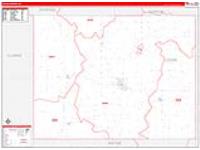 Lucas, Ia Carrier Route Wall Map
