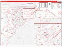 Lucas, Oh Carrier Route Wall Map