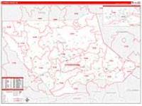 Lycoming, Pa Carrier Route Wall Map