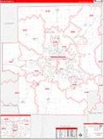 Macon, Il Carrier Route Wall Map