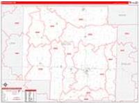 Macon, Mo Carrier Route Wall Map