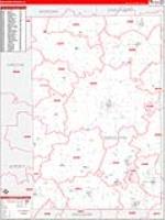 Macoupin, Il Carrier Route Wall Map