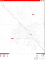 Madera, Ca Carrier Route Wall Map