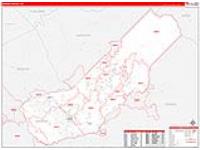 Madera, Ca Carrier Route Wall Map