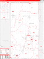 Madison, In Wall Map Zip Code