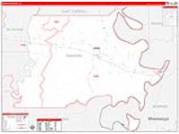 Madison Parish (), La Carrier Route Wall Map