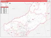 Madison, Ms Carrier Route Wall Map