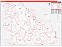 Madison, Ny Carrier Route Wall Map