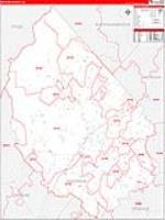 Madison, Va Carrier Route Wall Map