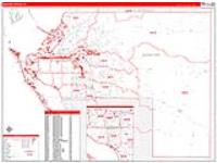 Manatee, Fl Carrier Route Wall Map