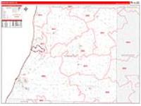 Manistee, Mi Carrier Route Wall Map