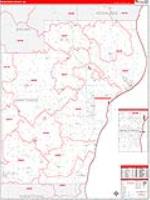 Manitowoc, Wi Carrier Route Wall Map